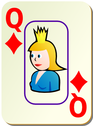 Download free game card tile queen icon